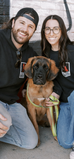 Vinnie Somma and dog he is training