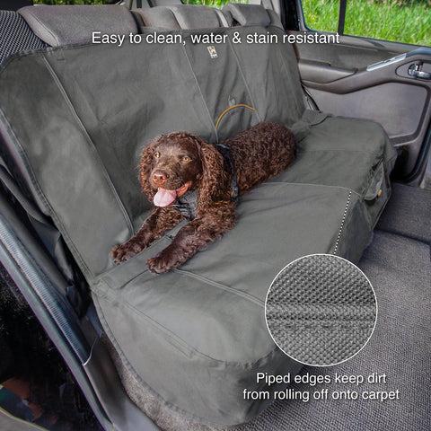 Dog bench seat cover with web-callout-diagram