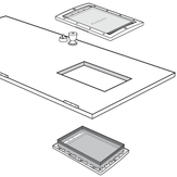 Setup Interior And Exterior Frames Onto Door