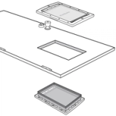 Setup Interior And Exterior Frames Onto Door