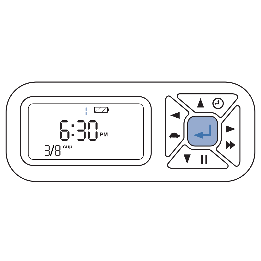Edit Meal Number By Holding Down Center Button