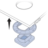 Slide Interior Frame And Adaptor Into Cut Out