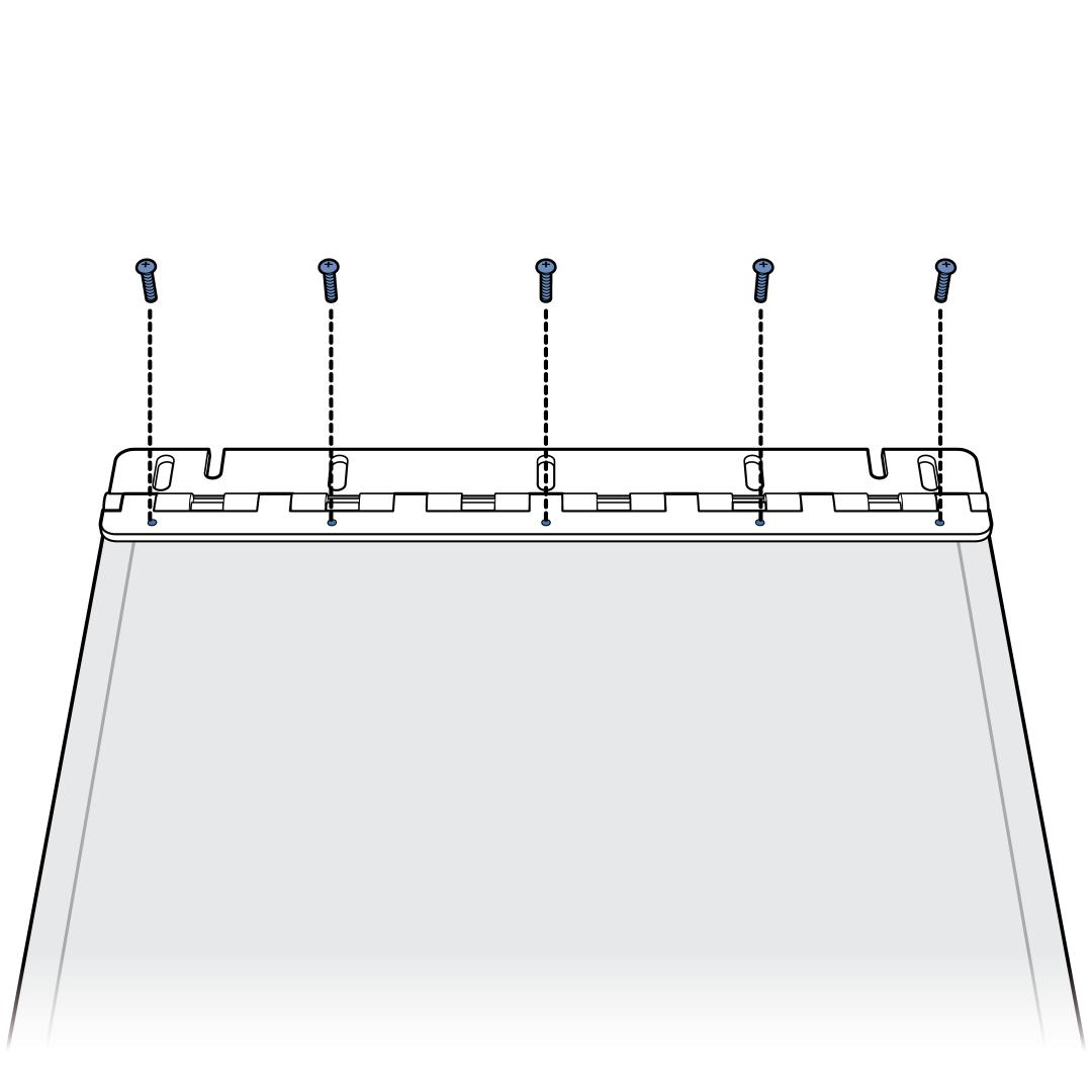 Use Screws To Complete Hinge And Flap Assembly