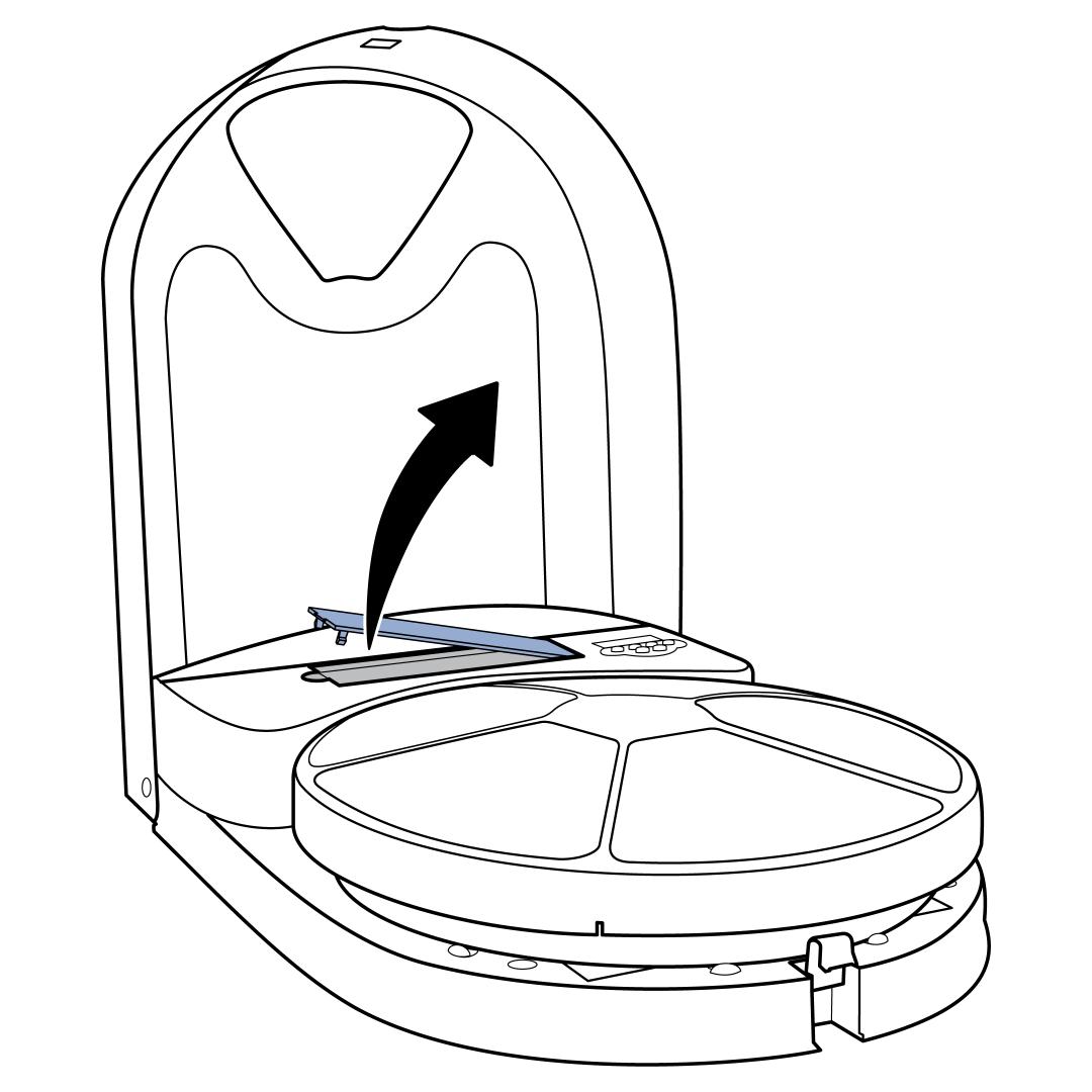 Lift batter compartment cover