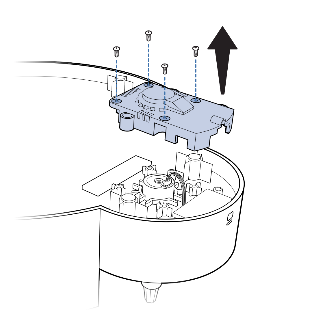Unscrew For Motor Cover Removal
