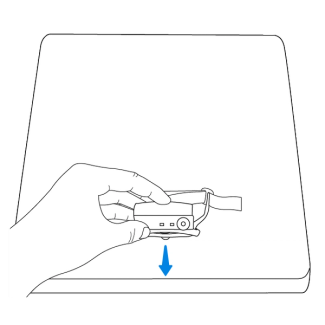 Place the vibration sensor on a hard surface