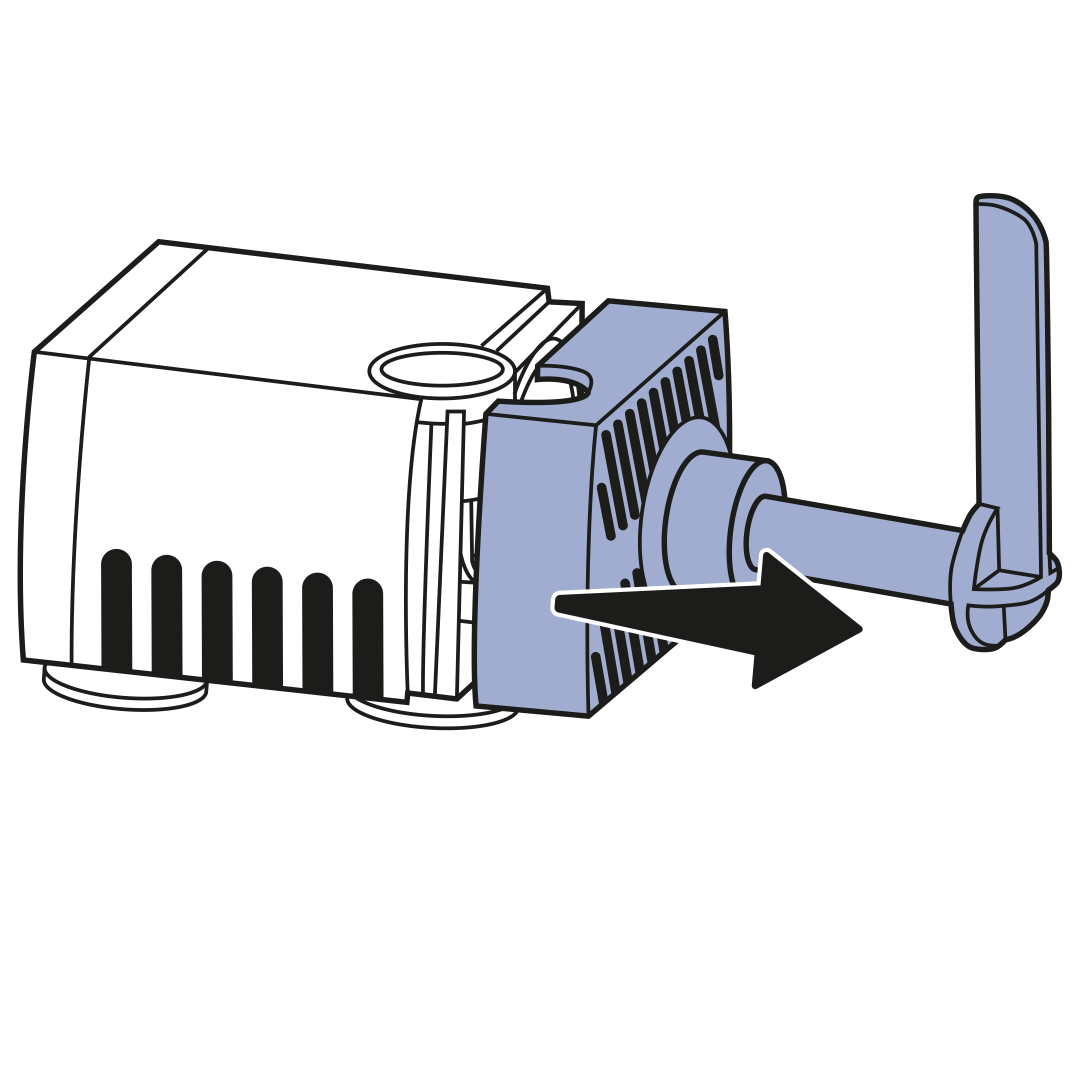 Remove faceplate of pump