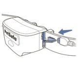 Lift charging port cover and insert charger