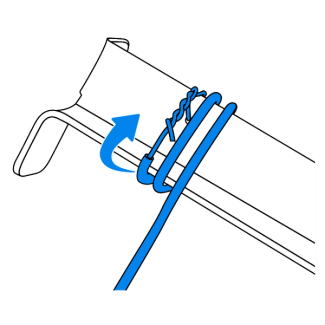 Wrap the wire around the stake