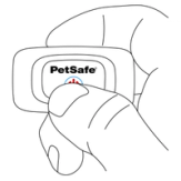 Pressing Collar Button Red Light