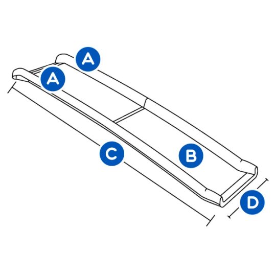 happy-ride-folding-dog-ramp-front-diagram-illustration