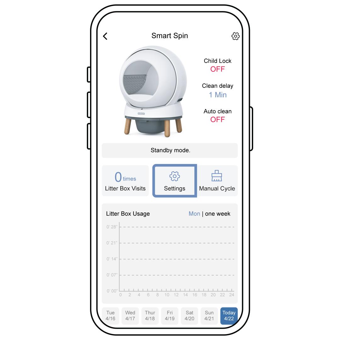 Home Screen Settings Highlighted