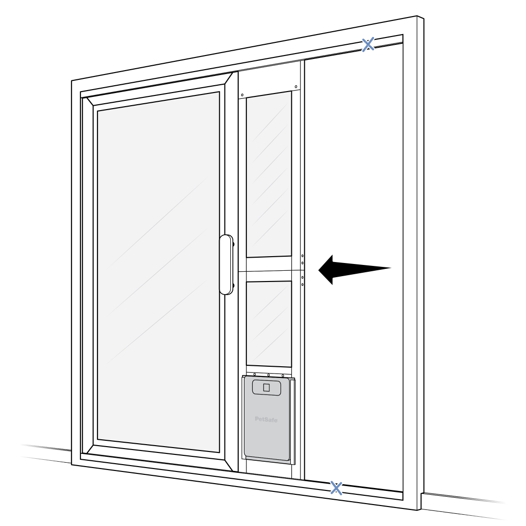 Slide Door And Assembled Pet Door