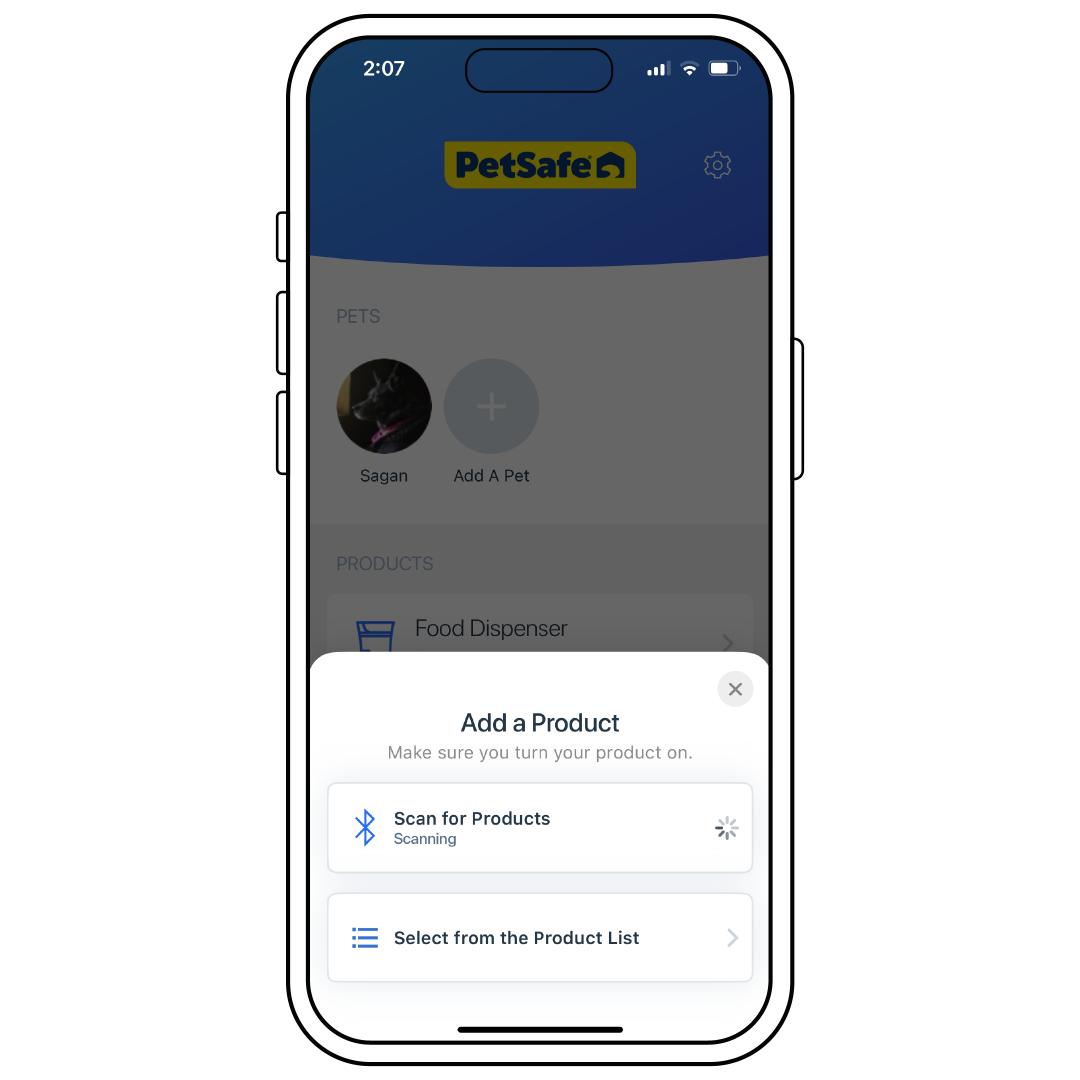 Add Product by Scanning or Select from List