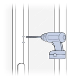 Drill Through Marked Holes