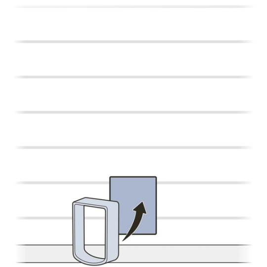 Insert tunnel extension in exterior wall
