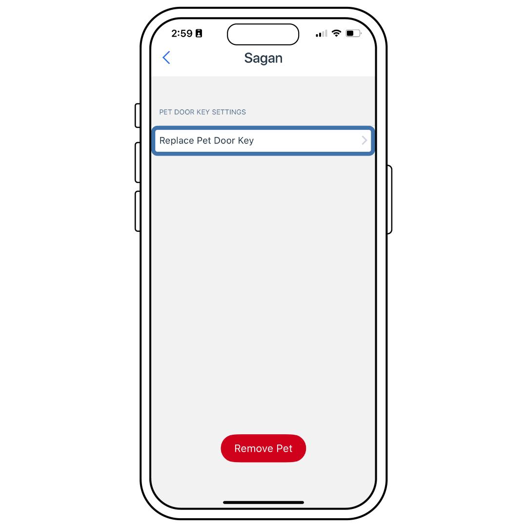 Select Replace Pet Door Key