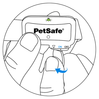 Turn the battery to the ON position