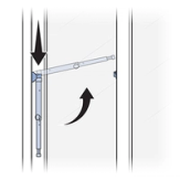 Hooked Bar To Bracket And Swing Bar Up