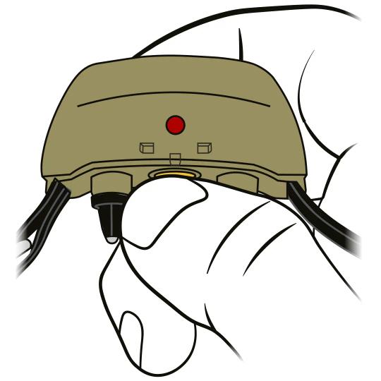Cabela's Gun Dog GS-8100_Press & Hold Power Button Red Light