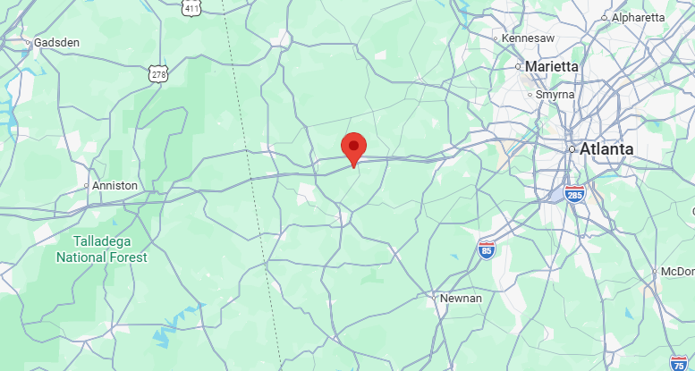 Map Pin Drop of the Invisible Fence Location