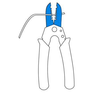 Strip the ends of wire