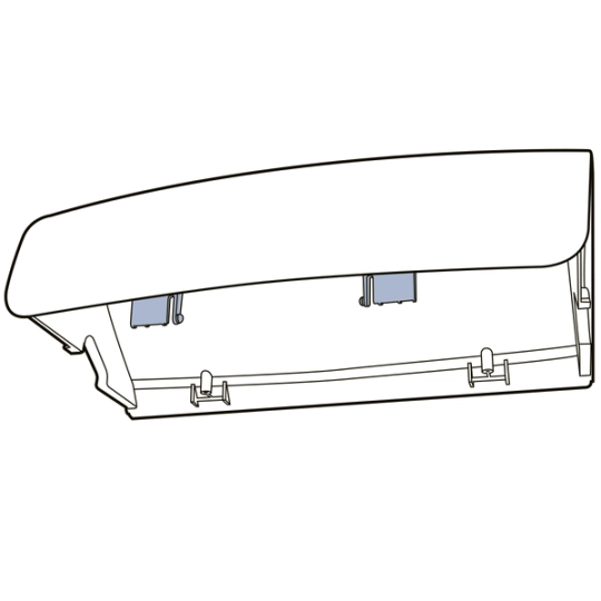 Inspect pins on waste trap cover