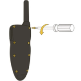 Remove 8 screws from back of TX
