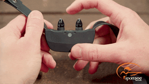 Pressing a button, green light starts flashing