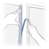 Peel Backing Of Weather Strip