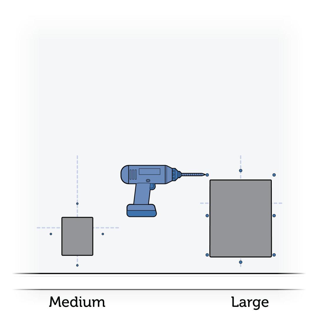 Drill Holes Into Marked Holes