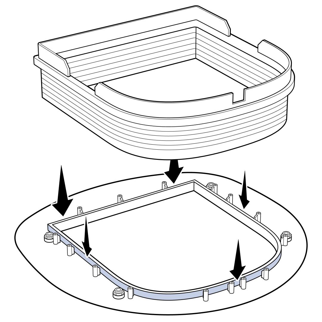 Insert Core Cover Into The Support Tunnel