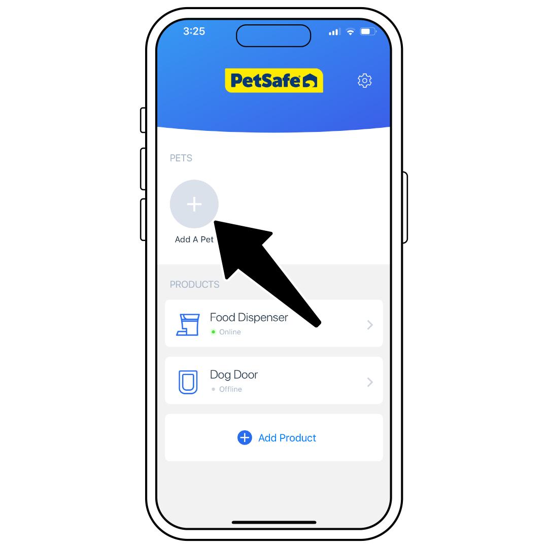 Home Screen, Add a Pet