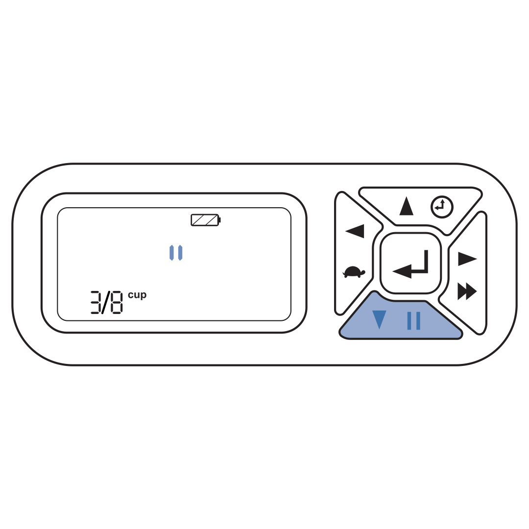 Pause By Pressing Bottom Button
