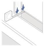 Measure gap inside wall
