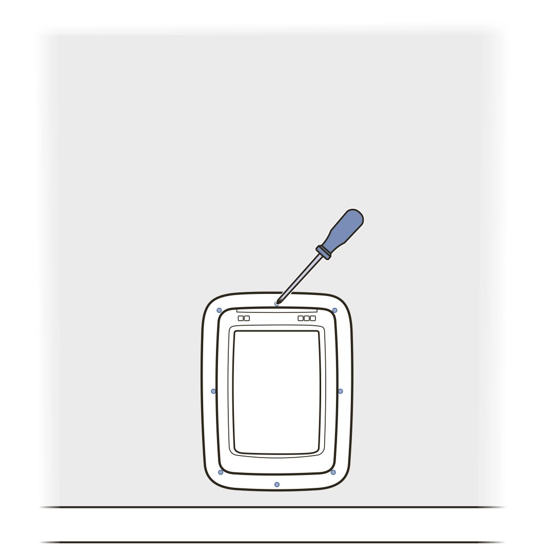 Replace interior assembly and secure to wall