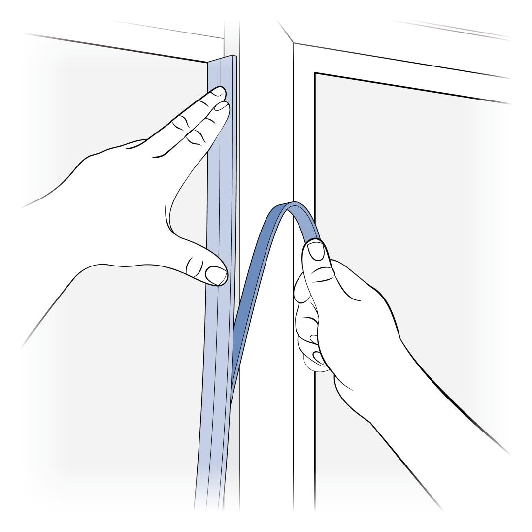 Peel Backing Of Sweep