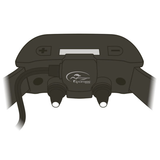 Align the Charging Cradle with the charging contacts