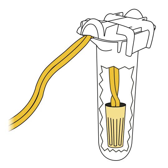 Cabela's Containment System_Insert Wires In Splice Capsule