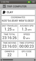 screenshot capturing details of a trip