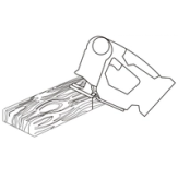 Cut wood to width of opening