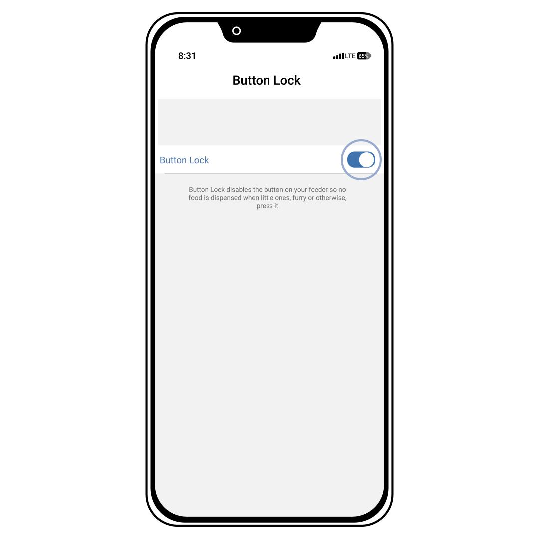 Mobile App Button Lock Slider