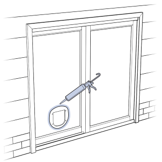 Caulk Exterior Frame on Sliding Glass Door