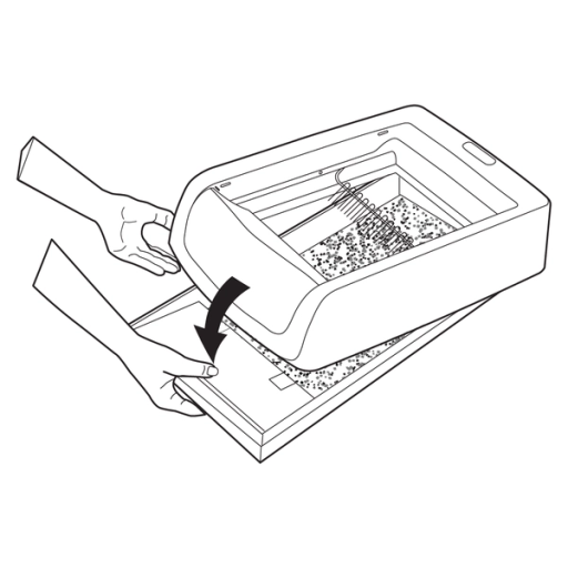 Placing Tray Under Product