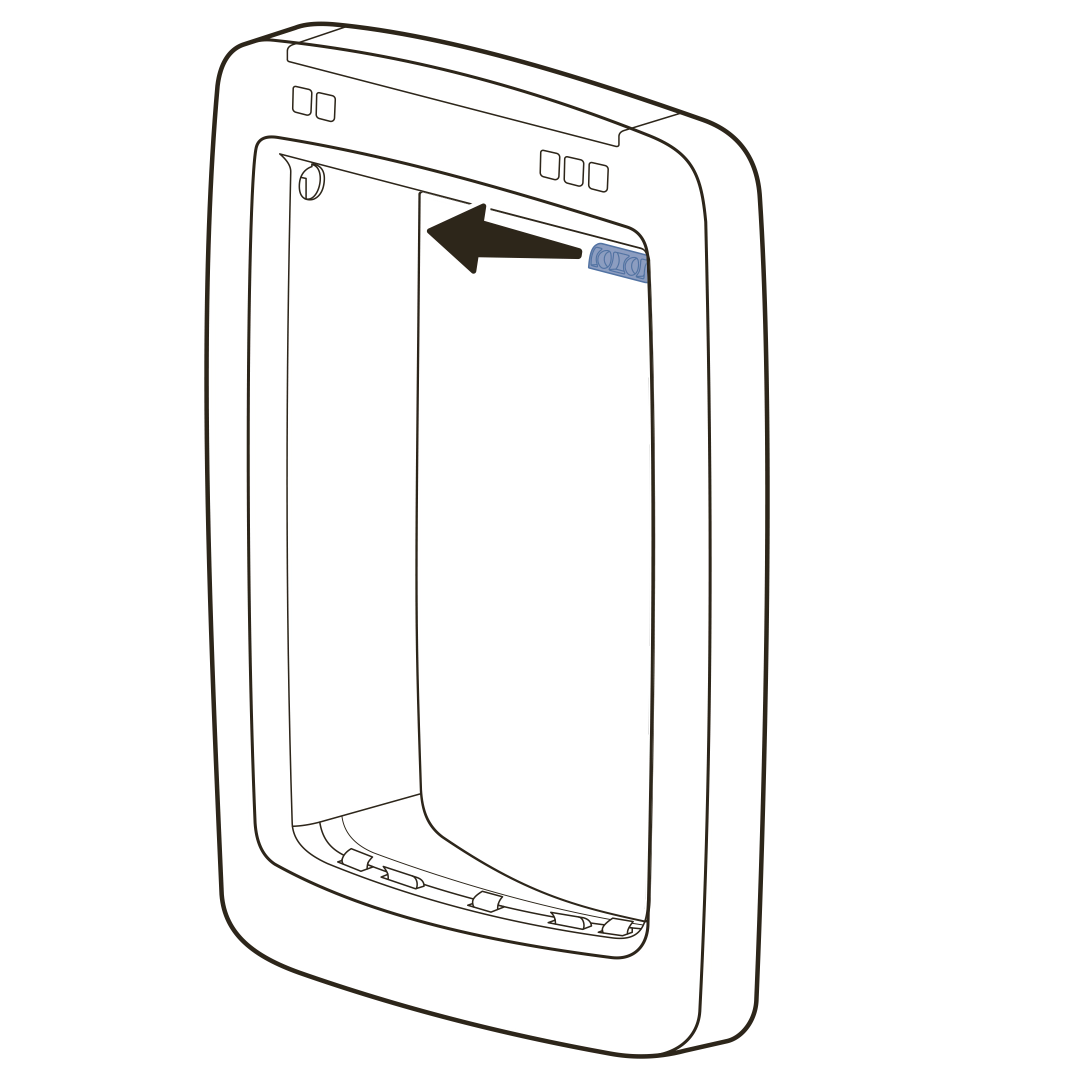 Remove right hinge pin