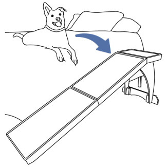 acclimate-pet-to-cozyup-bedside-ramp-steps-illustration3