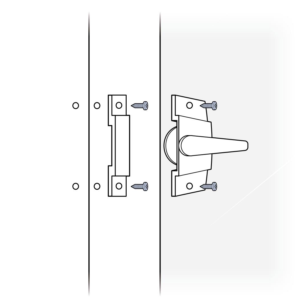 Screw Latches To Door
