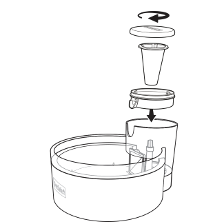 Assemble Cone, Spout and Lid