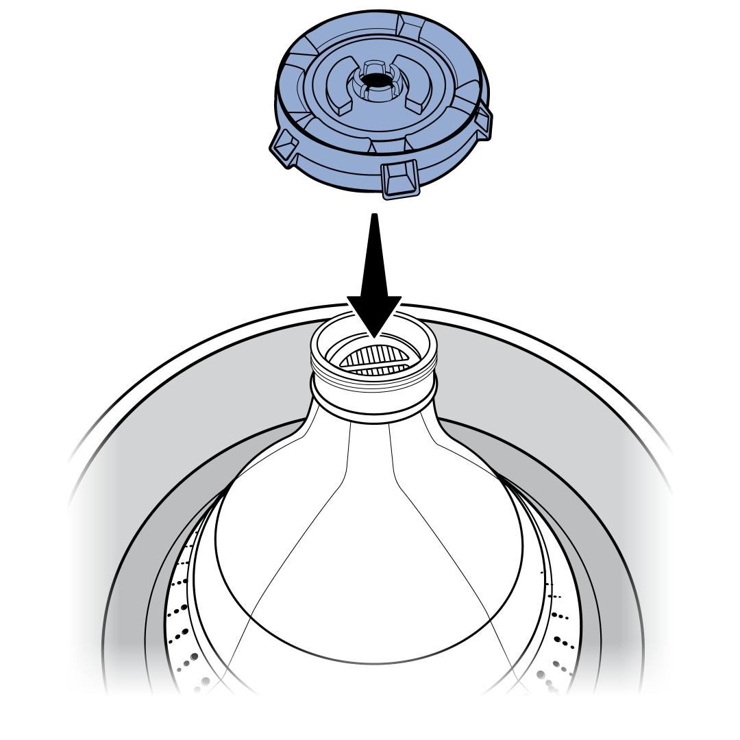 Place Spout Ring On Top of Filter Housing