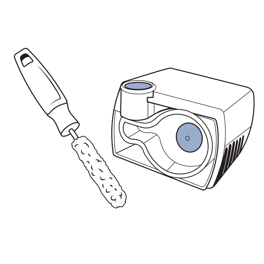 Pump cleaning with tool